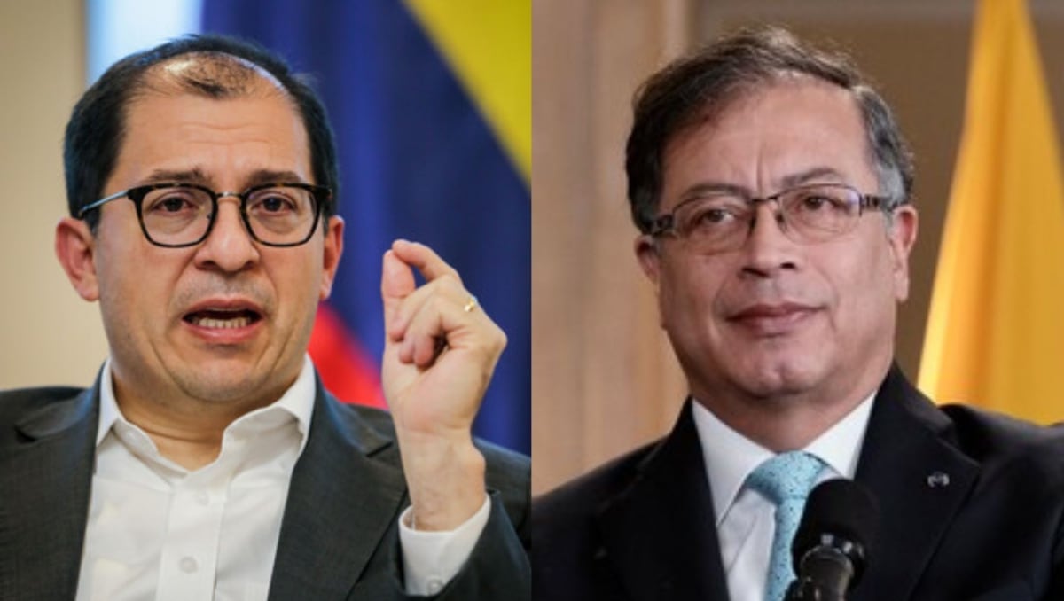 Fiscal Francisco Barbosa y presidente Gustavo Petro. Foto: (Colprensa-Mariano Vimos) / Colprensa (Cortesía presidencia de la República de Colombia)