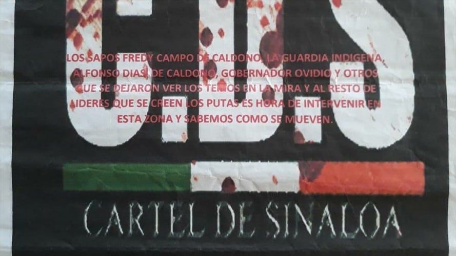 Las autoridades indígenas consideran que este tipo de escritos son emitidos por disidencias de las Farc . Foto: Cric