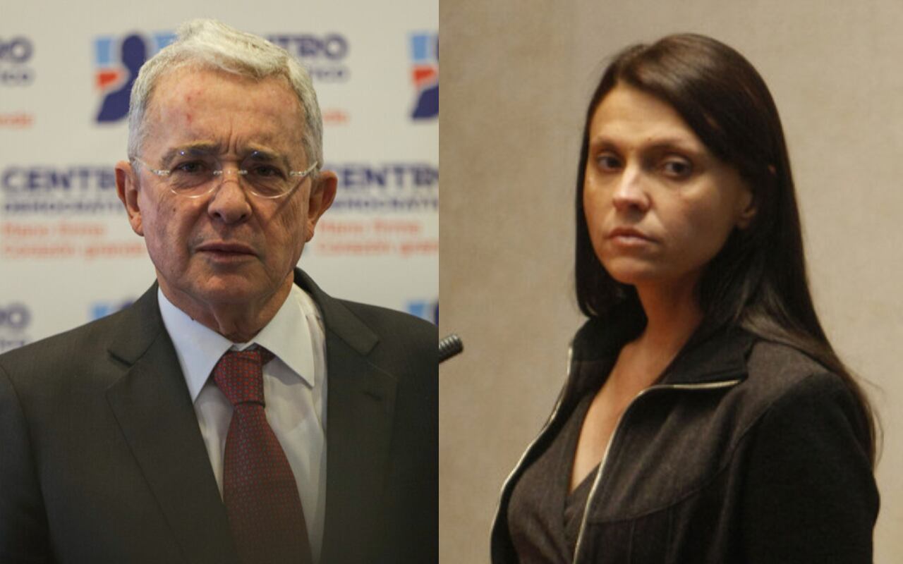 Álvaro Uribe y Zulema Jattin. Foto: Colprensa.