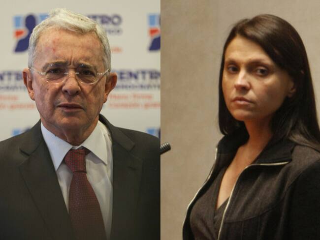 Álvaro Uribe y Zulema Jattin. Foto: Colprensa.