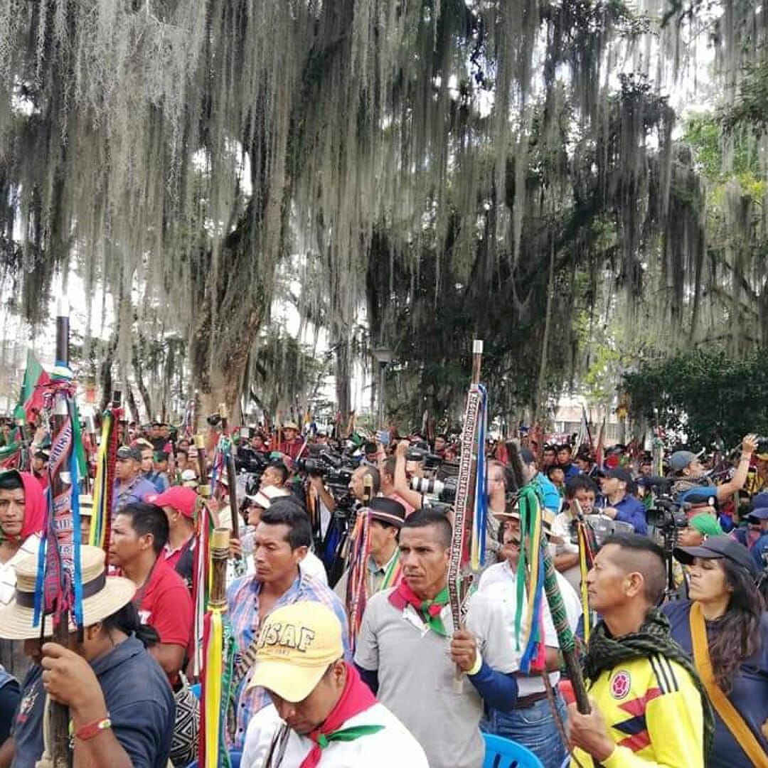 Autoridades indígenas harán un pronunciamiento desde Caldono, sobre determinaciones del Gobierno nacional. Crédito: Cric. 