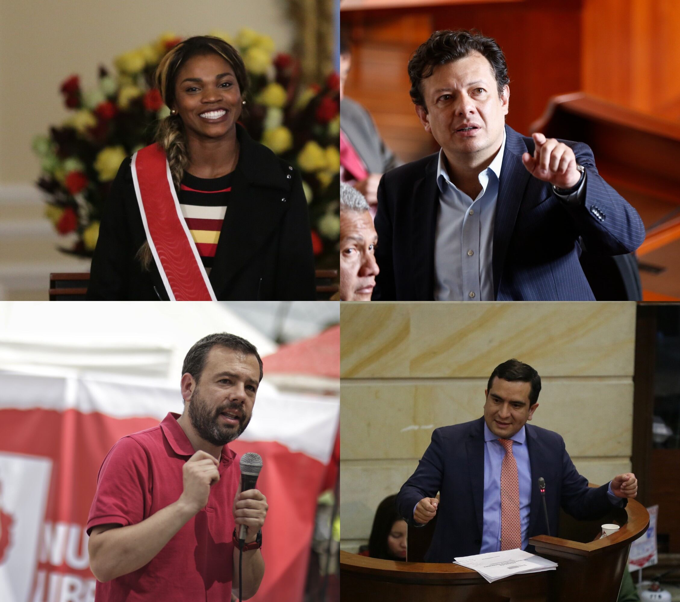 Estos son algunos de los aspirantes al Congreso que no lograron una curul / Fotos: Colprensa