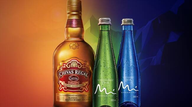 Chivas Extra y Agua Manantial. Foto: #AliadosW