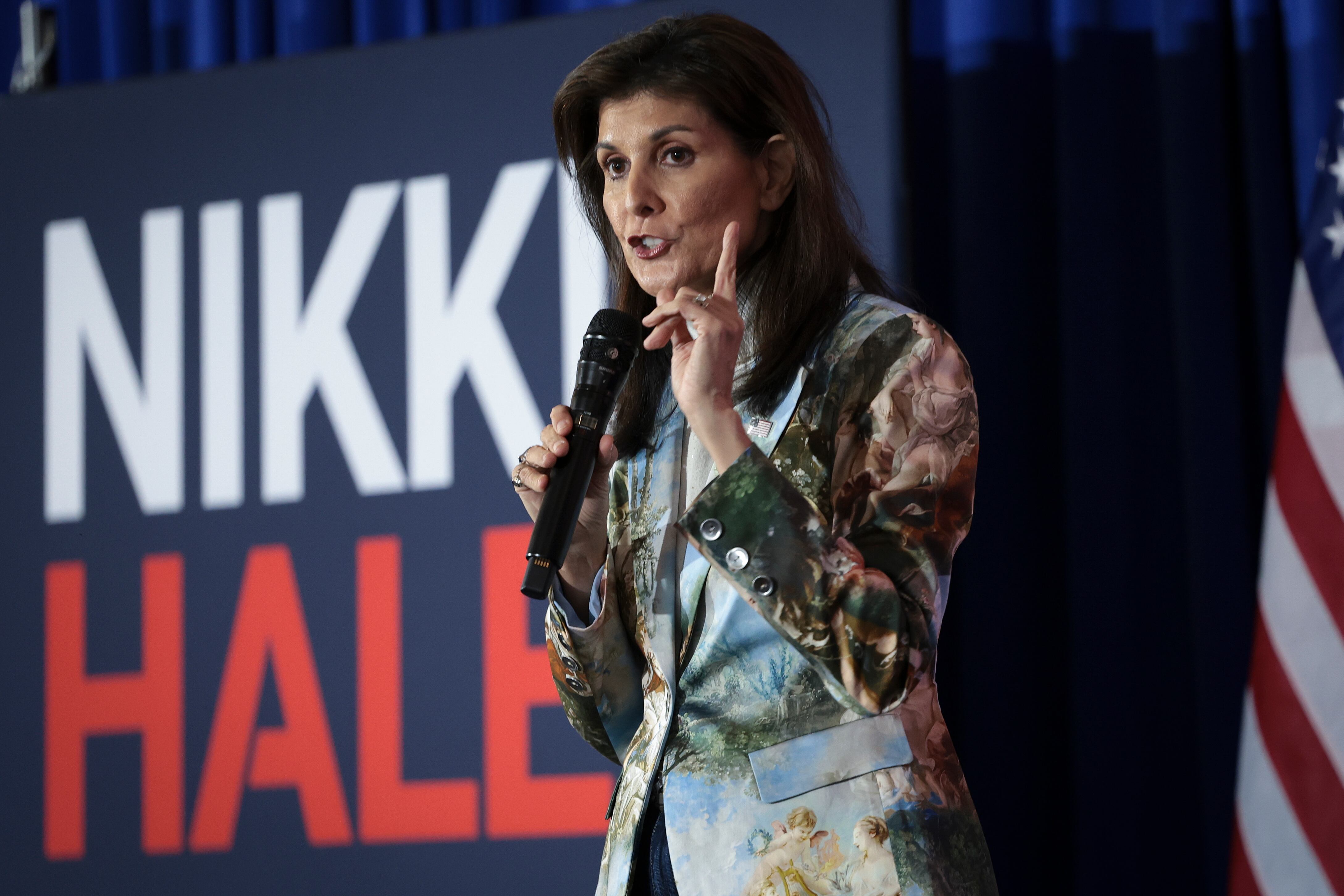 Nikki Haley, aspirante para las elecciones a la Presidencia de Estados Unidos. Foto: Getty Images/ Win McNamee