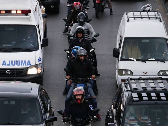 Imagen de referencia de motocicletas en Bogotá