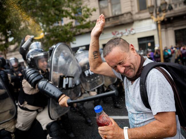 Manifestaciones en Argentina. FOTO: Tomas Cuesta/Getty Images