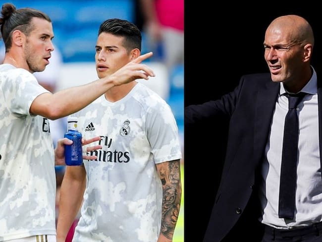 Siguen las críticas a Zidane por salida de James y Bale del Real Madrid. Foto: Getty