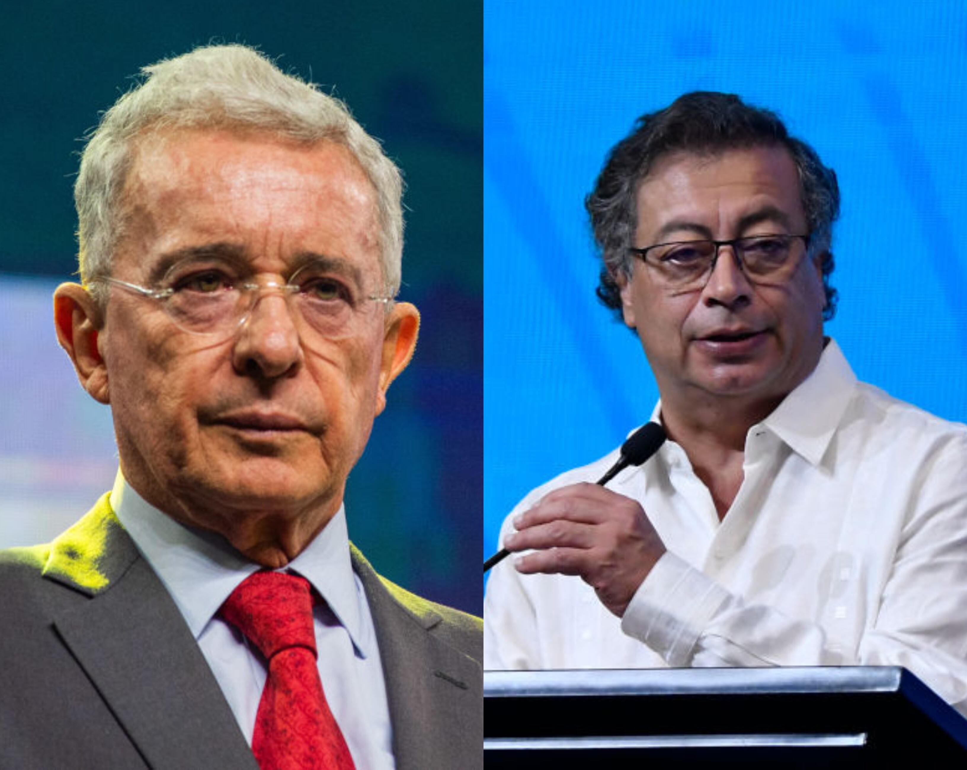 Álvaro Uribe Vélez y Gustavo Petro // Getty Images
