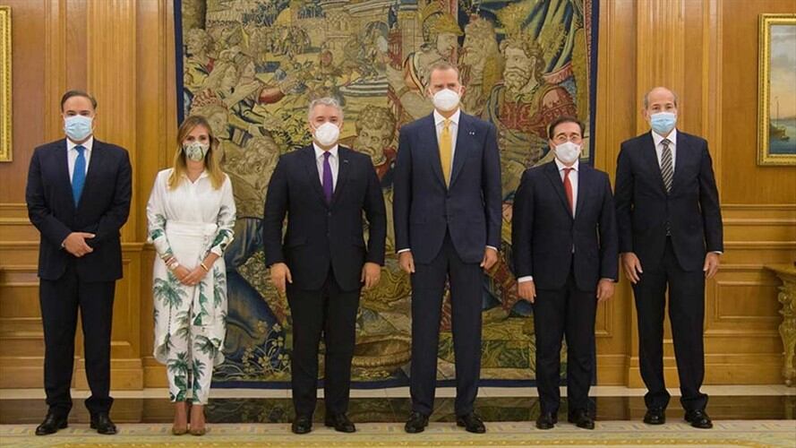 Presidente Duque se reunió con el Rey Felipe VI de España. Foto: Presidencia de la República