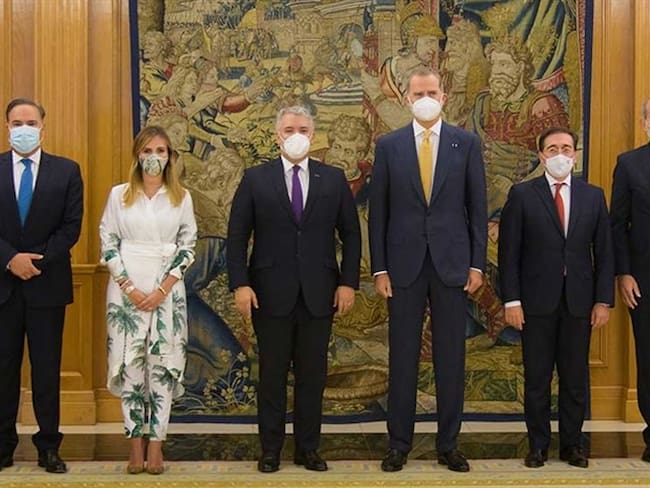 Presidente Duque se reunió con el Rey Felipe VI de España. Foto: Presidencia de la República