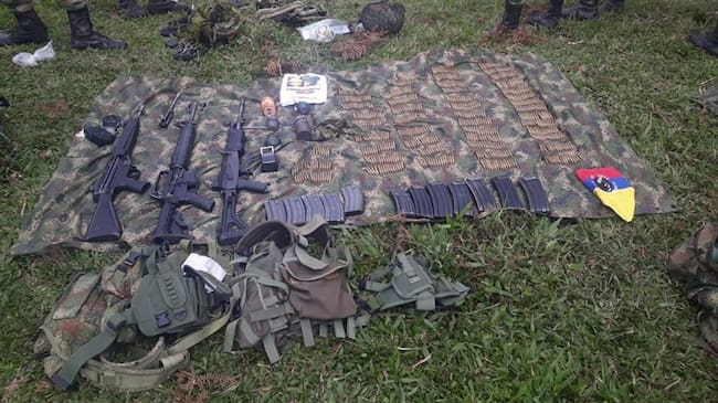 Denuncia del Ejército en Cauca. Foto: Ejército