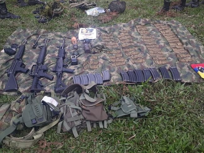 Denuncia del Ejército en Cauca. Foto: Ejército