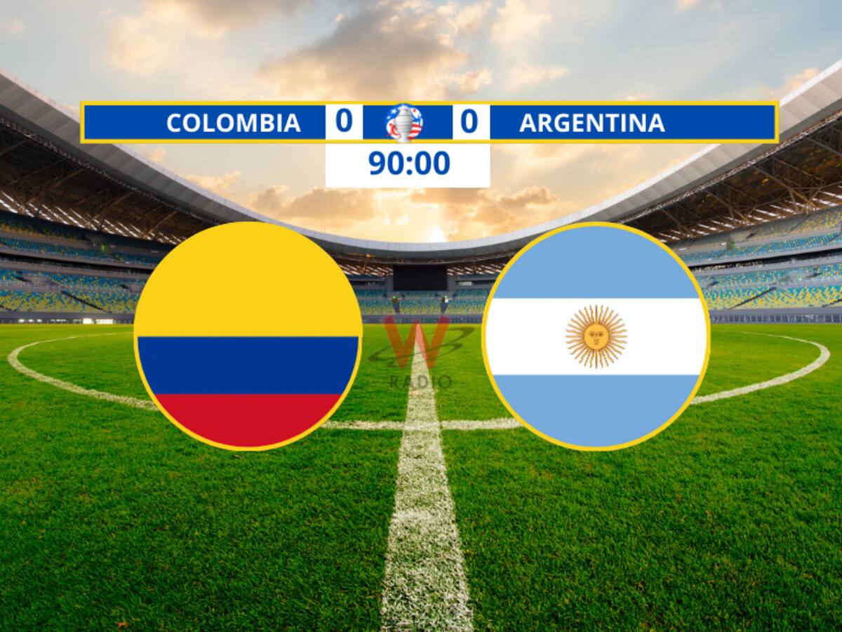 ¿Qué pasa si Colombia y Argentina empatan tras los 90 minutos de la final Copa América?