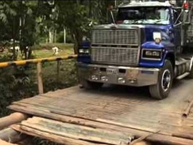 Líderes comunales en el Catatumbo reclaman inversión vial en la región. Foto: Cortesía