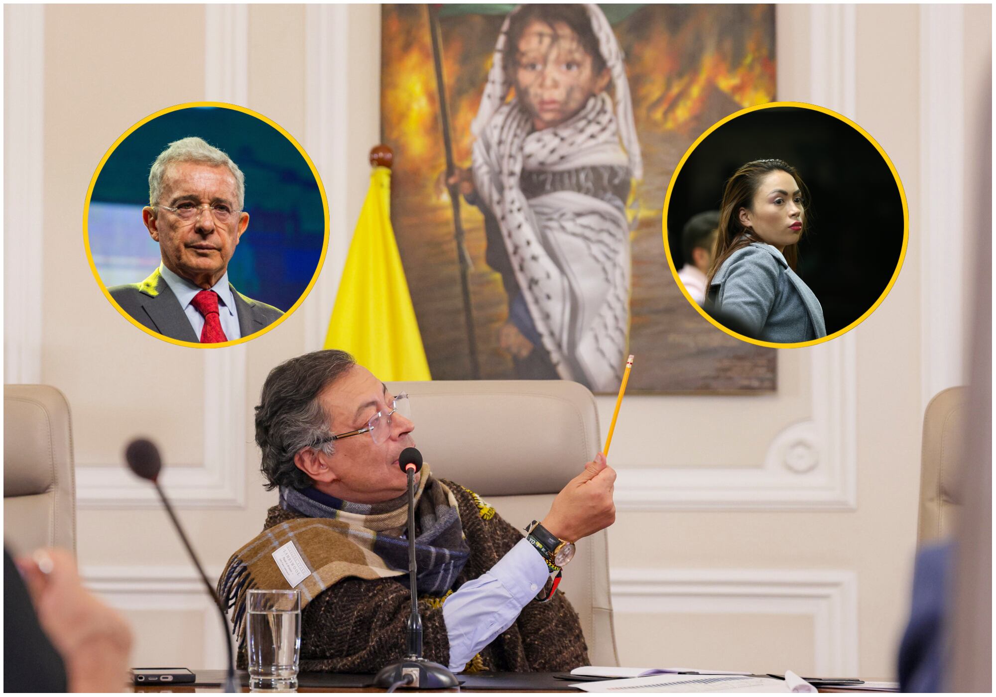 Petro cuestionó que Álvaro Uribe esté libre y ‘Epa Colombia’ presa: “¿justicia o venganza del macho?”. Foto: Presidencia de la República/ Getty Images/ Colprensa.