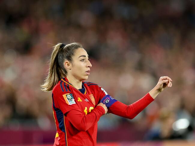 Olga Carmona, futbolista de la Selección de España en la final del Mundial femenino 2023. Foto: Sajad Imanian/DeFodi Images via Getty Images.