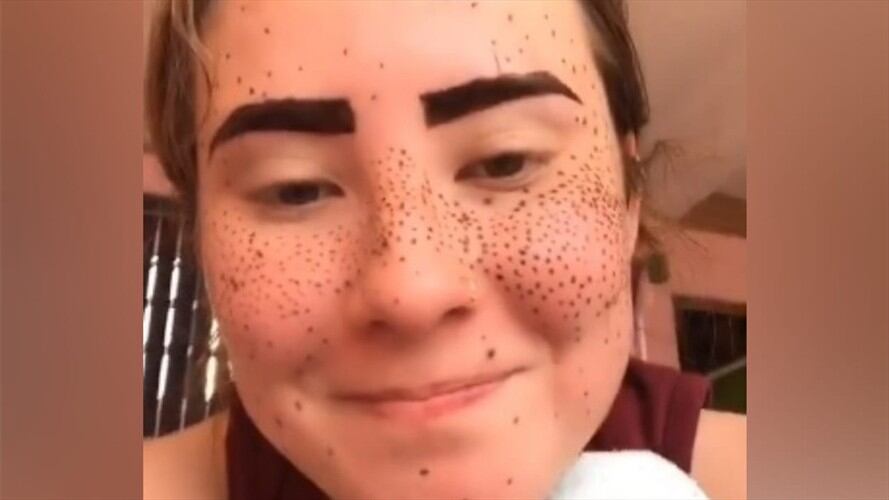 Kimberly Pinto Tik Tok. Foto: Captura video