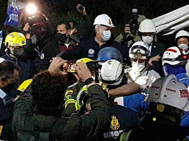 Rescatan a los tres mineros atrapados en mina de carbón en Lenguazaque