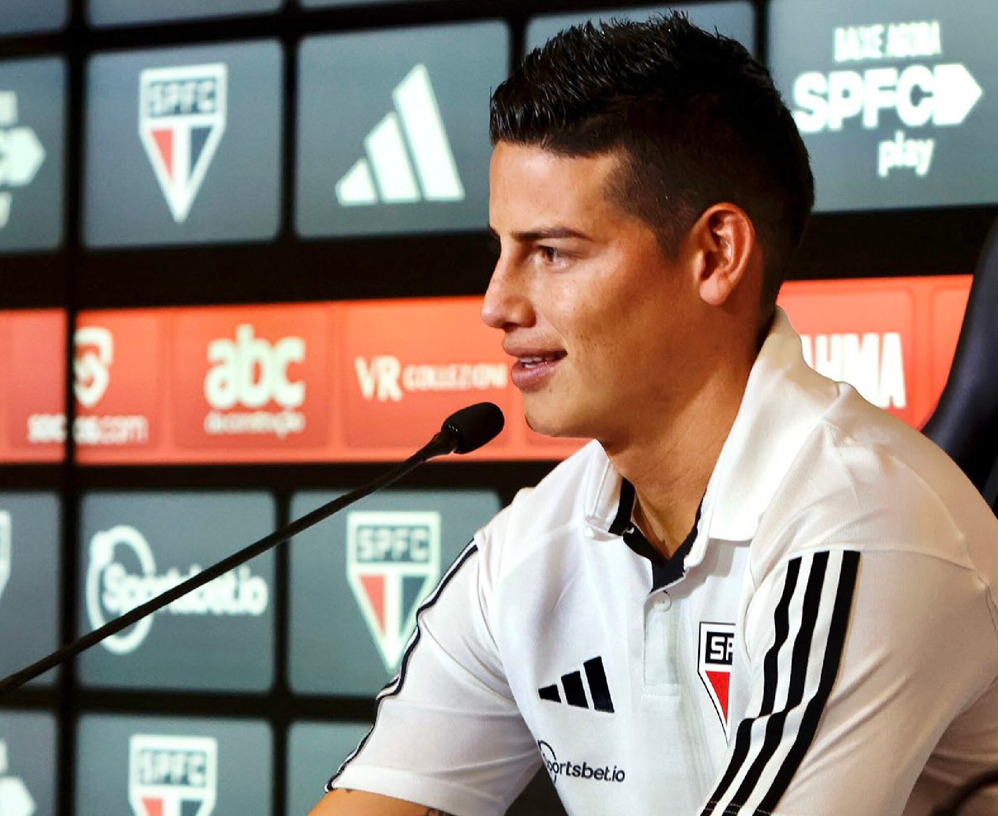 James Rodríguez. Foto: Twitter Sao Paulo.