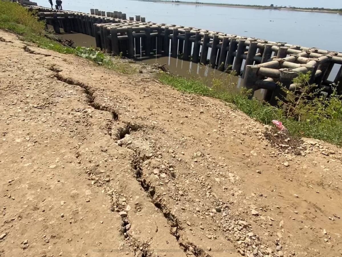 El río Magdalena se “tragó” nuevo boquete en Guáimaro, Salamina