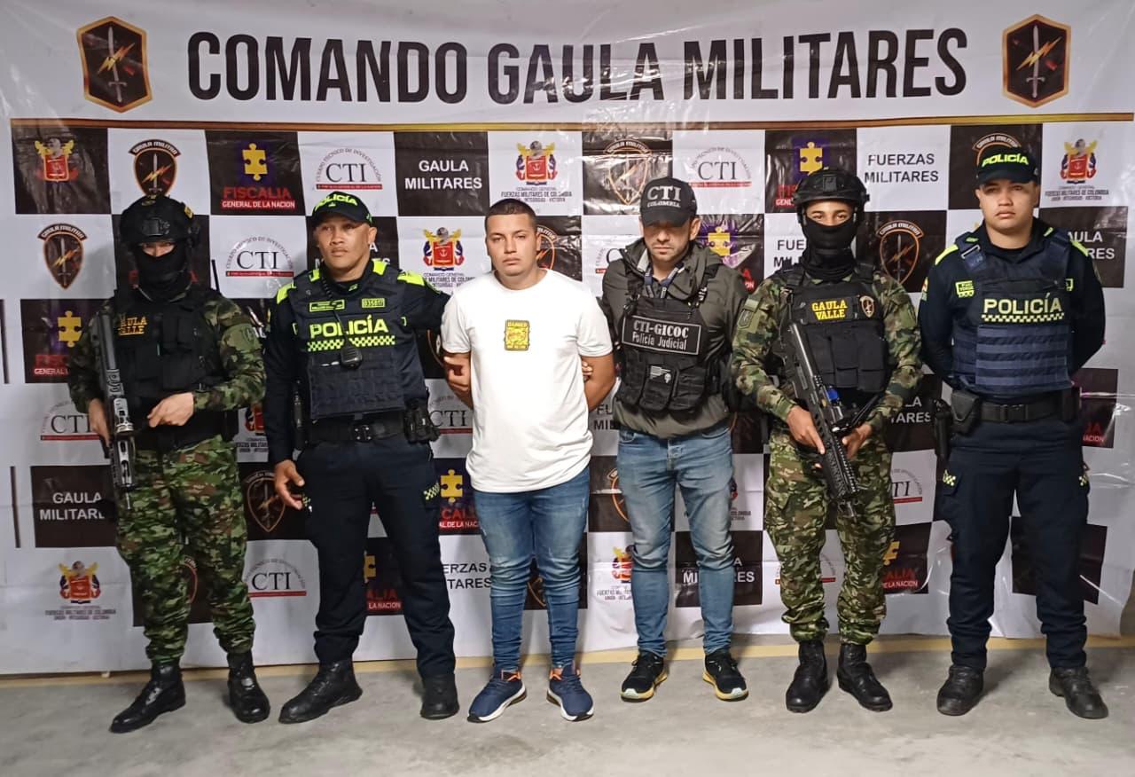 Alias Gael sería responsable del reclutamiento y adoctrinamiento de menores en el Valle del Cauca. Foto: Tercera Brigada del Ejército.