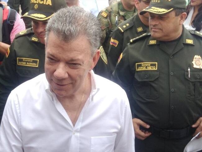 Juan Manuel Santos, presidente de Colombia. Foto: Audrey Carrillo