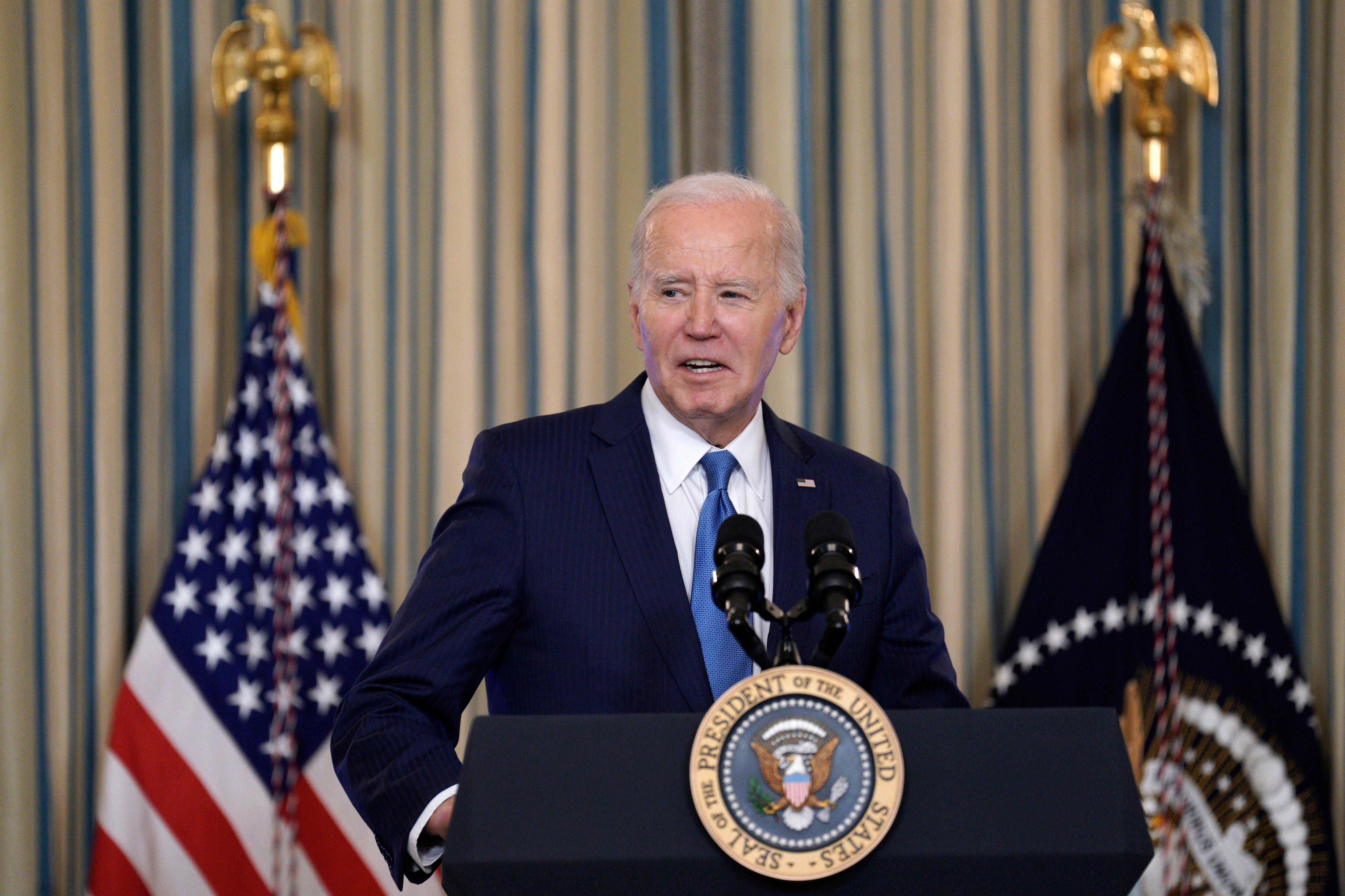 Presidente de Estados Unidos, Joe Biden. Foto: EFE/EPA/YURI GRIPAS/POOL