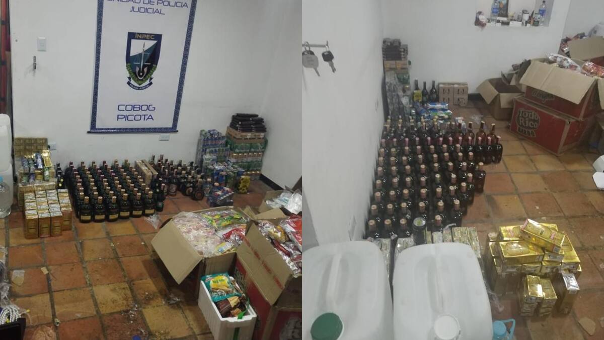 Gigantesco operativo de licores y estupefacientes en La Picota