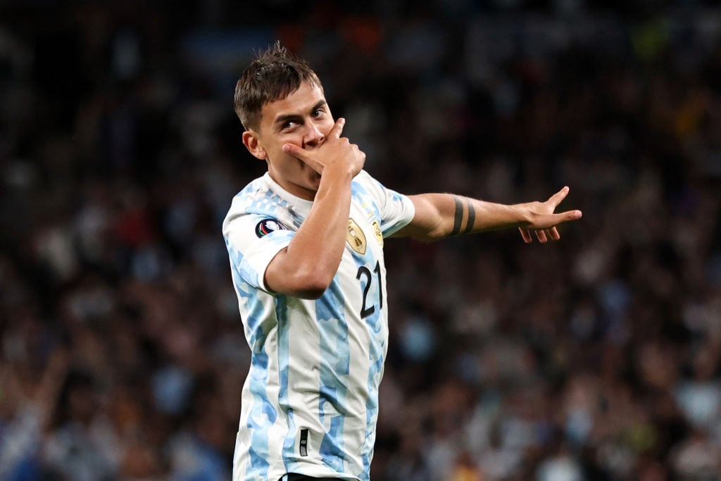 Paulo Dybala de Argentina. (Photo by Marc Atkins/Getty Images)
