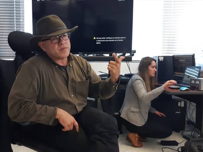 Ocampo destacó la inquietud y el interés de los estudiantes de la UPTC de Tunja, por los grandes retos del siglo desde las ciencias, ingenierías y matemáticas.. Foto: La W