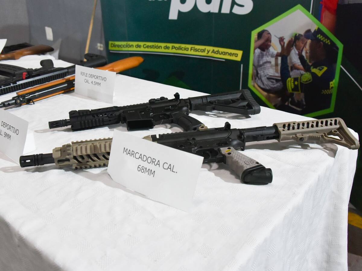 Operativo contra armas traumáticas en Bogotá: incautaron más de 80 en San Andresito