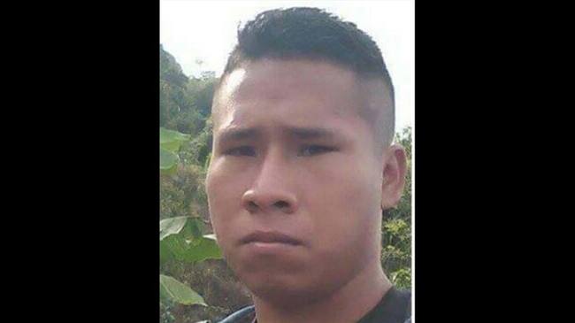 de Yordan Eduardo Güetio, líder asesinado en Corinto . Foto: Cortesía