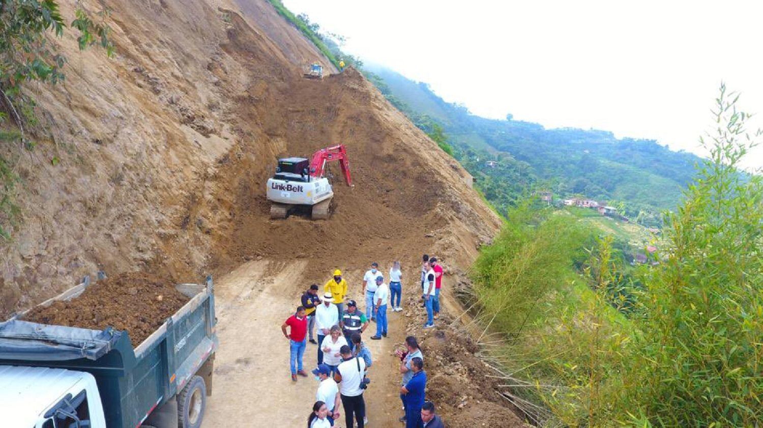Crítica situación en Caldas por lluvias. Crédito: Secretaría de Infraestructura.