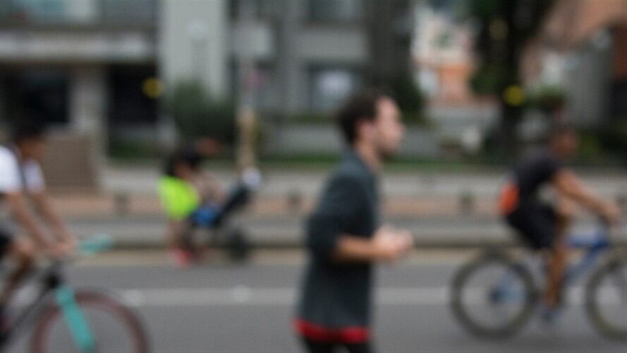 Ciclovía en Bogotá. Foto: Getty