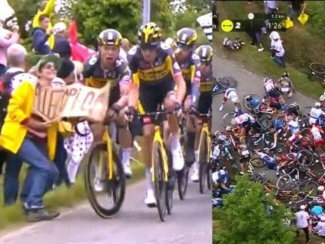 Aficionada que provocó la caída. Créditos: Twiitter: @Foro_TV