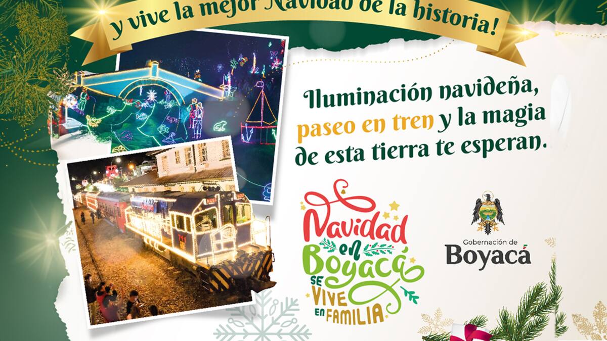 Tren navideño de Boyacá, una razón más para visitar el departamento en Navidad y Año Nuevo