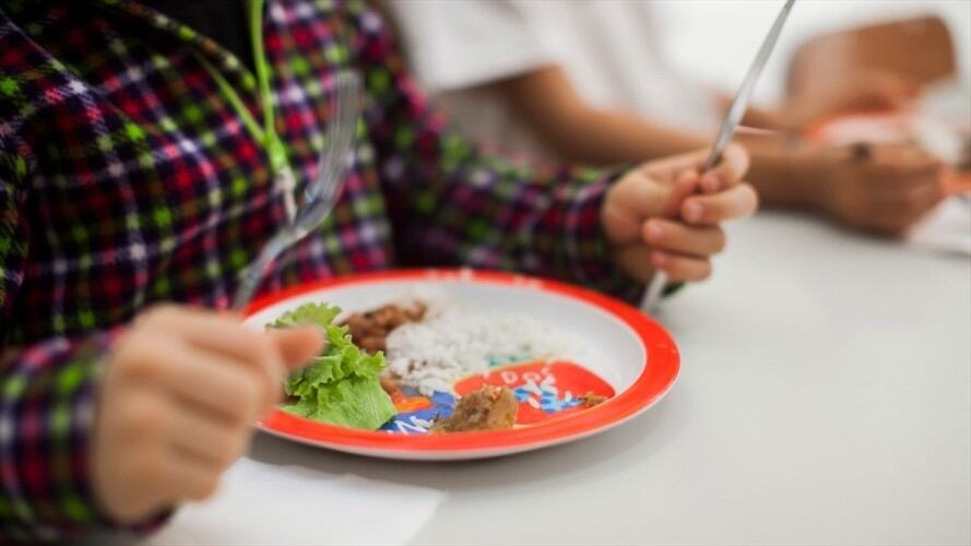 Foto de referencia de alimentación escolar. Foto: Getty Images