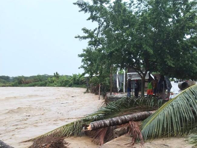 Siete municipios se mantienen en alerta por posibles desbordamientos del río Sinú en Córdoba. Foto: prensa Gobernación de Córdoba.