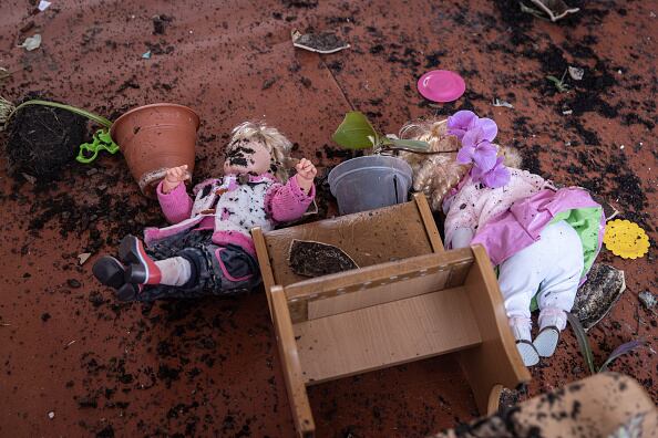 Imagen de referencia de invasión rusa a colegios de Ucrania. Foto: Getty