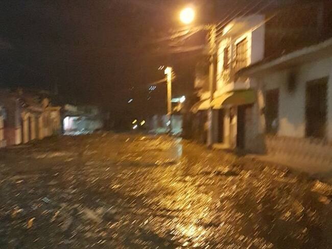 Emergencia por avalancha en Corinto, Cauca. Foto: Bomberos Corinto