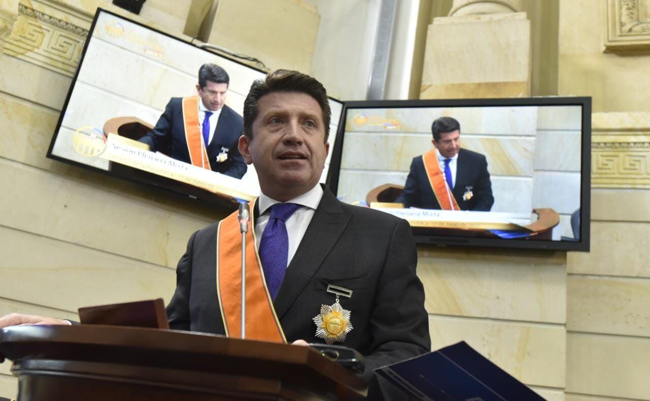 Ministro de Defensa, Diego Molano. Foto: Senado