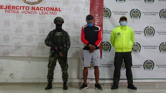 Capturan a alias Tonelada, presunto coordinador de finanzas del Clan del Golfo. Foto: prensa Ejército.