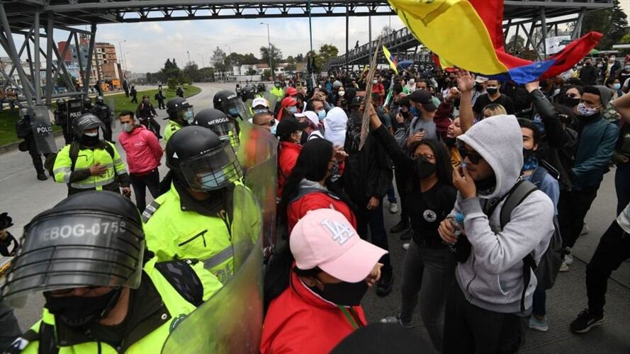La magistrada del Tribunal Administrativo de Cundinamarca, Nelly Villamizar, se refirió a las medidas en las que se ordena suspender la marcha del 28 de abril. Foto: Getty Images / JUAN BARRETO