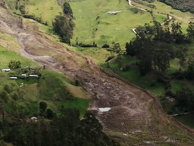 “Hay una zona muy montañosa, a la cual no hemos podido llegar", dice la alcaldesa Jacqueline Caro. Foto: Alcaldía de Jenesano
