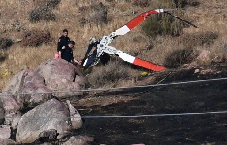 Accidente de helicópteros en California. (Photo by PATRICK T. FALLON/AFP via Getty Images)