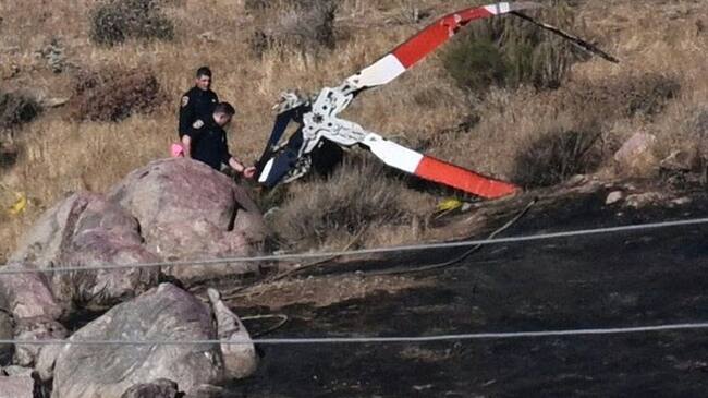 Accidente de helicópteros en California. (Photo by PATRICK T. FALLON/AFP via Getty Images)