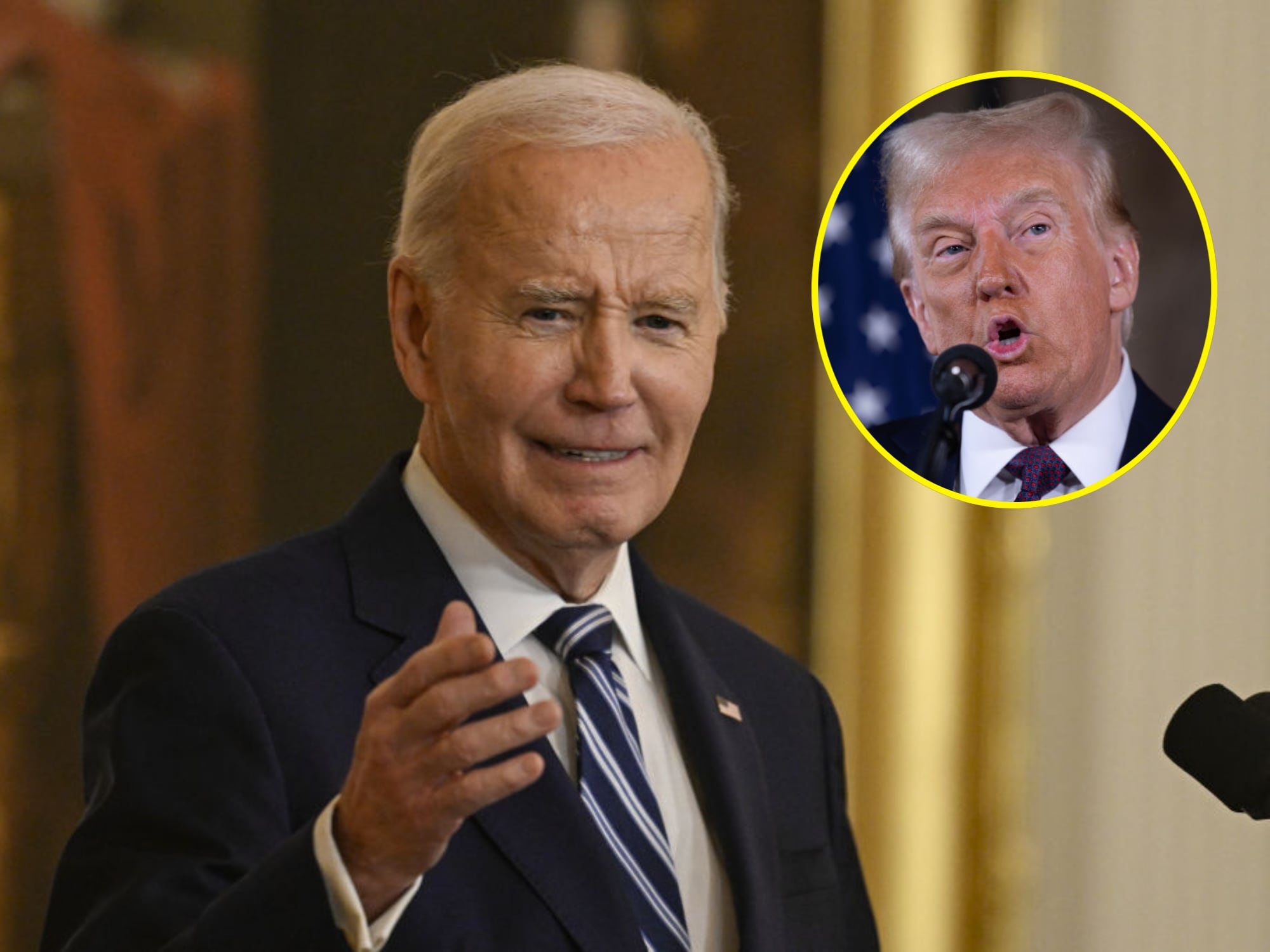 Joe Biden. I Foto: Celal Gunes/Anadolu via Getty Images. Donald Trump. I Foto: Scott Olson/Getty Images.
