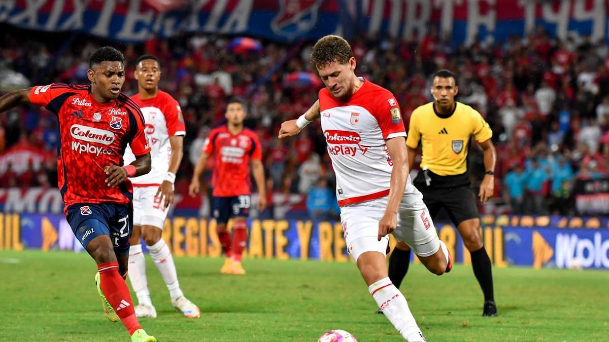 Independiente Medellín y Santa Fe igualaron 1-1 en un duelo pendiente de la fecha 14 de la Liga