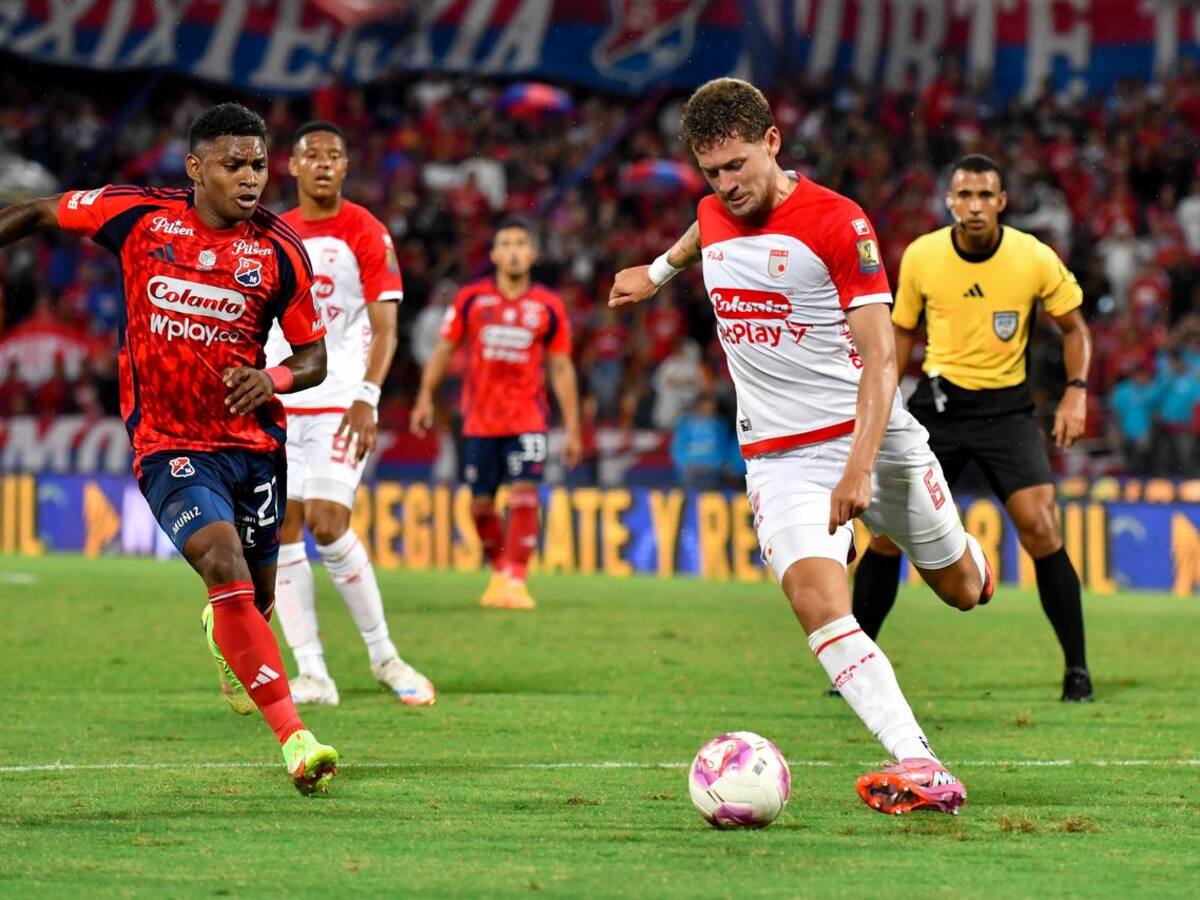 Independiente Medellín y Santa Fe igualaron 1-1 en un duelo pendiente de la fecha 14 de la Liga
