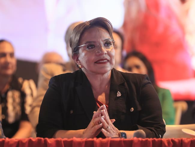 Presidenta de Honduras, Xiomara Castro. Foto: EFE/ Gustavo Amador